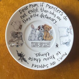 Vintage 2003 Roy Kirkham “monsters under the bed” Plate